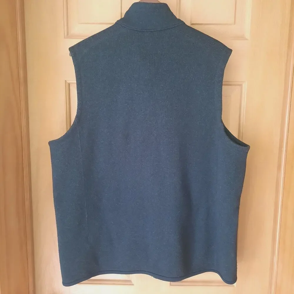 Patagonia Mens Better Sweater XXL Vest Full Zip Black